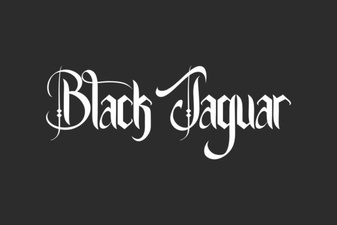 A Bold Black Jaguar Font for Design Projects