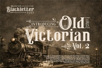 Old Victorian Vol 2 Font in Design Projects