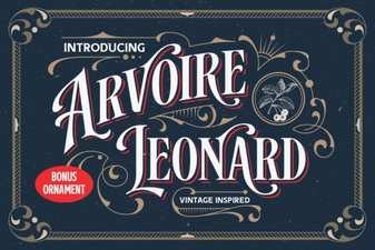 The Arvoire Leonard Font for Elegant Typography Projects