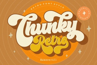 Vintage Chunky Fonts for Bold Design Projects