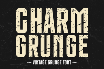 Charm Grunge Fonts: Creative Design Projects