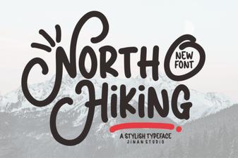 North Hiking Font: Adventure Typography Projects