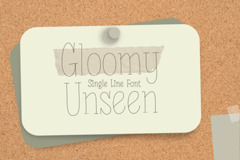 Download the Gloomy Unseen Font for Creative Design