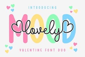 Bring Charm to Projects with Lovely Mood Duo Font