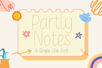 Partly Notes Font: Creative Typography for Design Projects